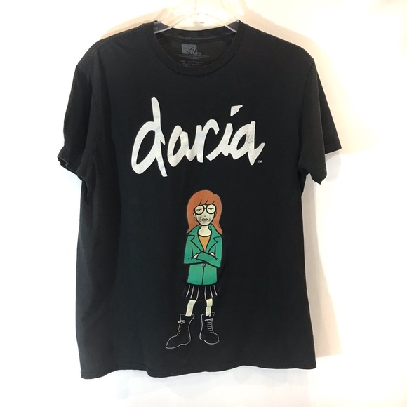MTV Tops - MTV Daria Graphic Black Short Sleeve Tee Large